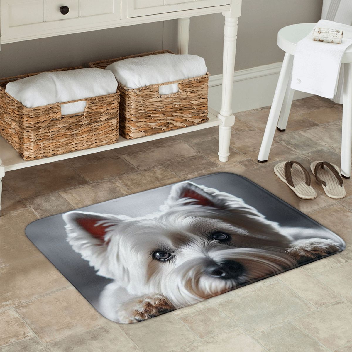 Highland Home Textiles - Cute West Highland White Terrier Dog