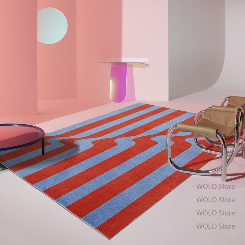 Home Textiles Plaid - Nordic Living Room Decoration Vintage Carpet