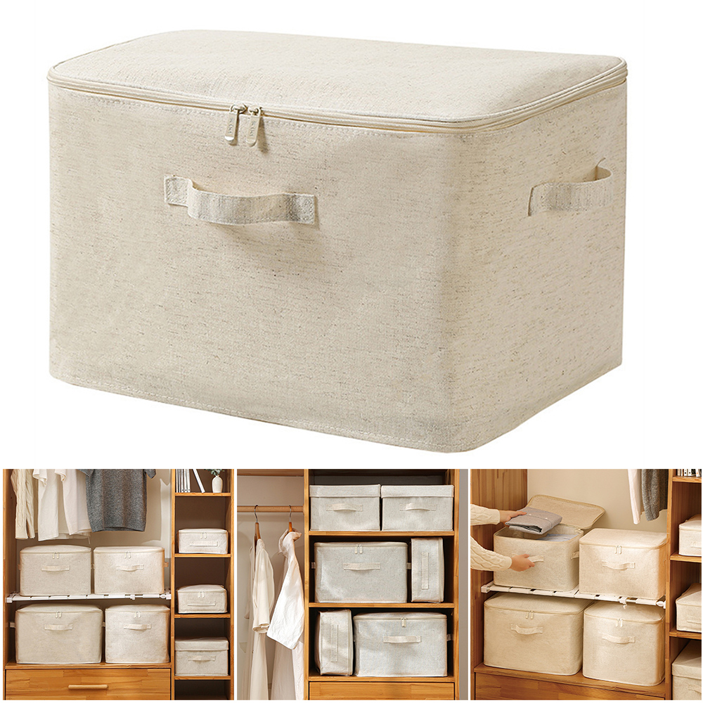 Linum Home Textiles - Foldable Home Storage Bag Cotton And