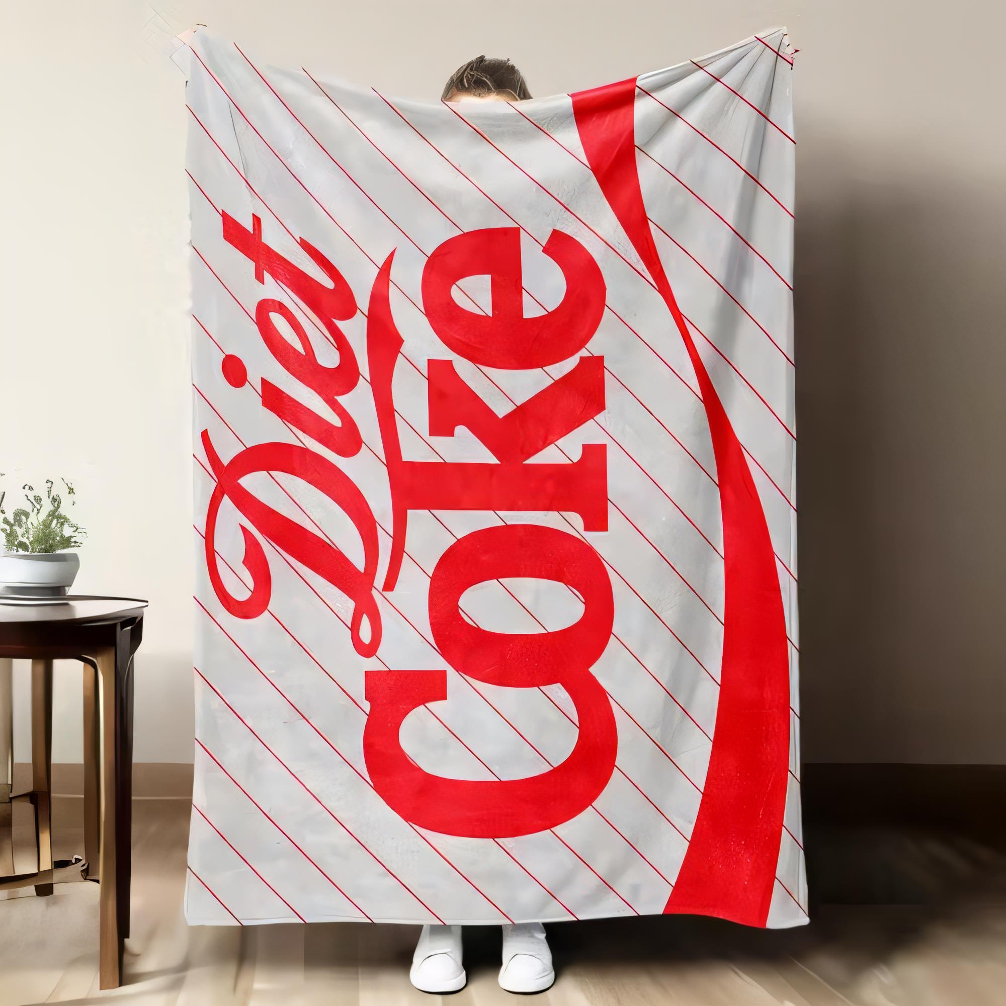 Home Textiles Plaid - Diet Coke Logo Blanket Soft Cozy