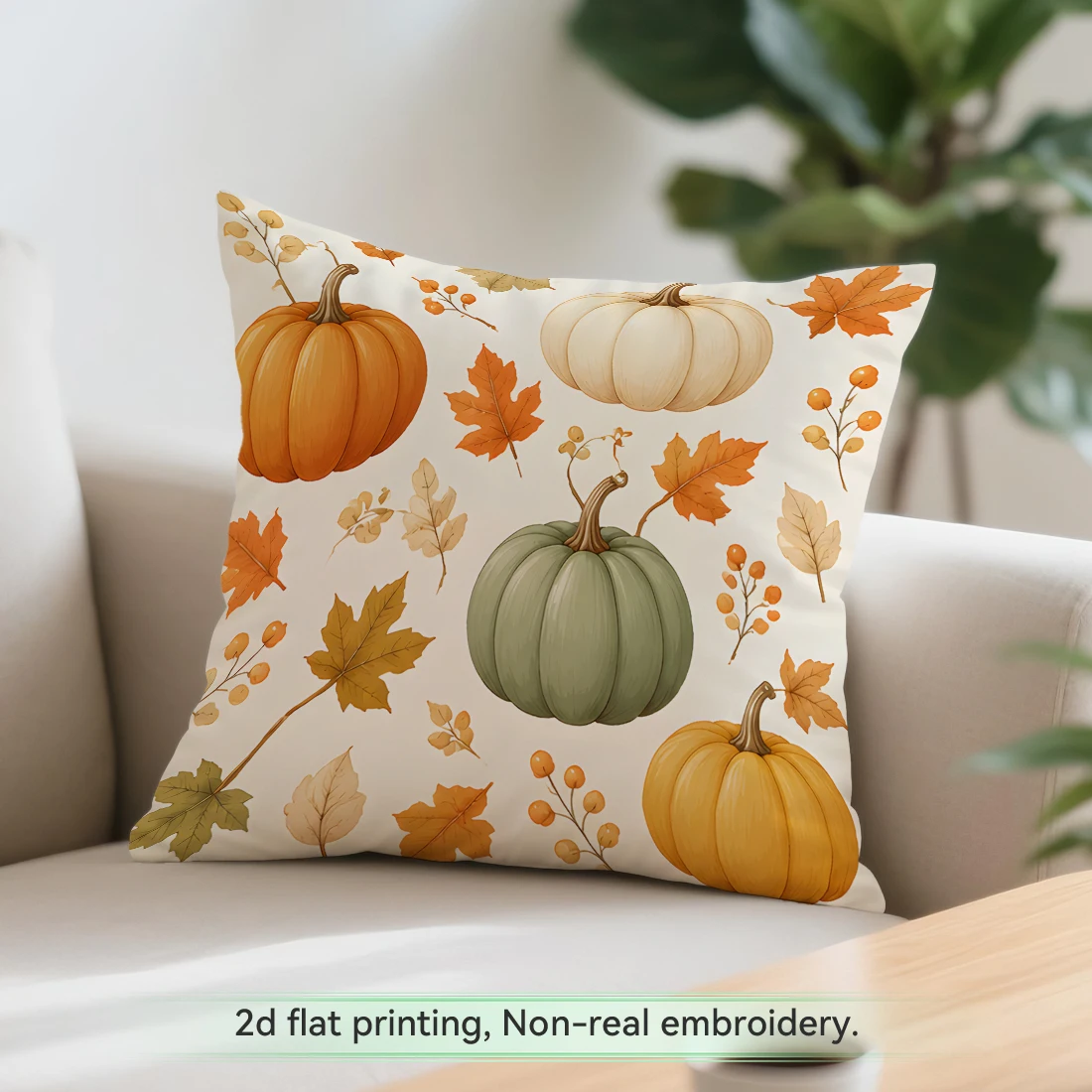 Home Textiles Plaid - Plaid Bow Pumpkin Maple Leaf Cushions