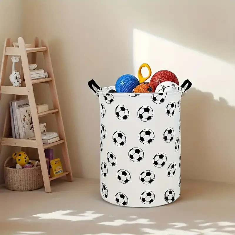 Linum Home Textiles - New Print Laundry Basket Portable Foldable