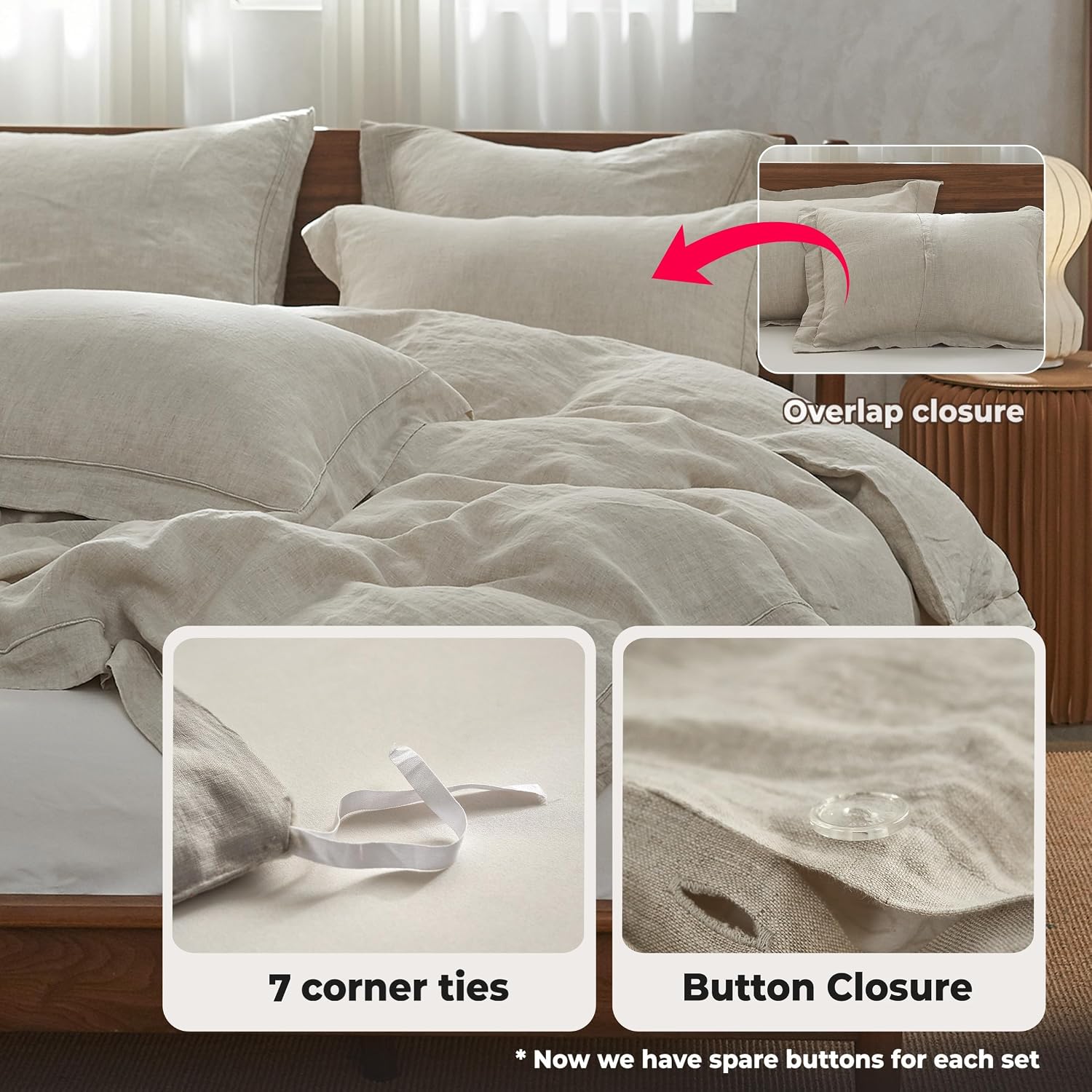 Pure Washed Linen Duvet Cover  - огляд і ціна Linen Duvet Cover