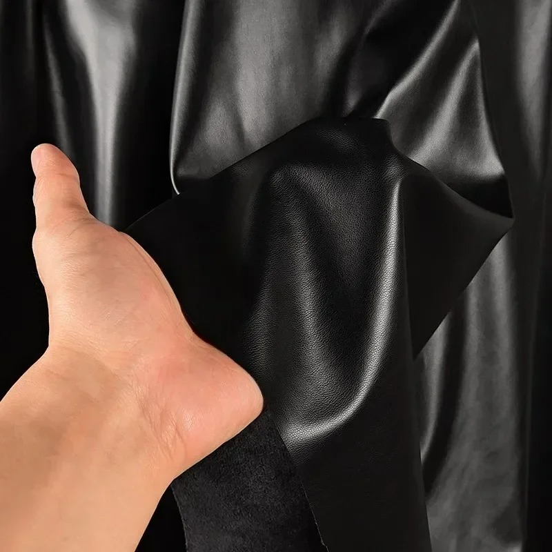 Suede PU Leather Fabric Black  - огляд і ціна Home Textiles Wholesale