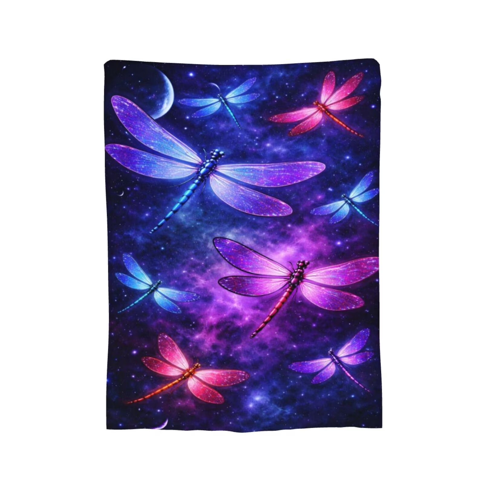 Cosmic Dragonfly Flannel Blank - огляд і ціна Galaxy Home Textiles