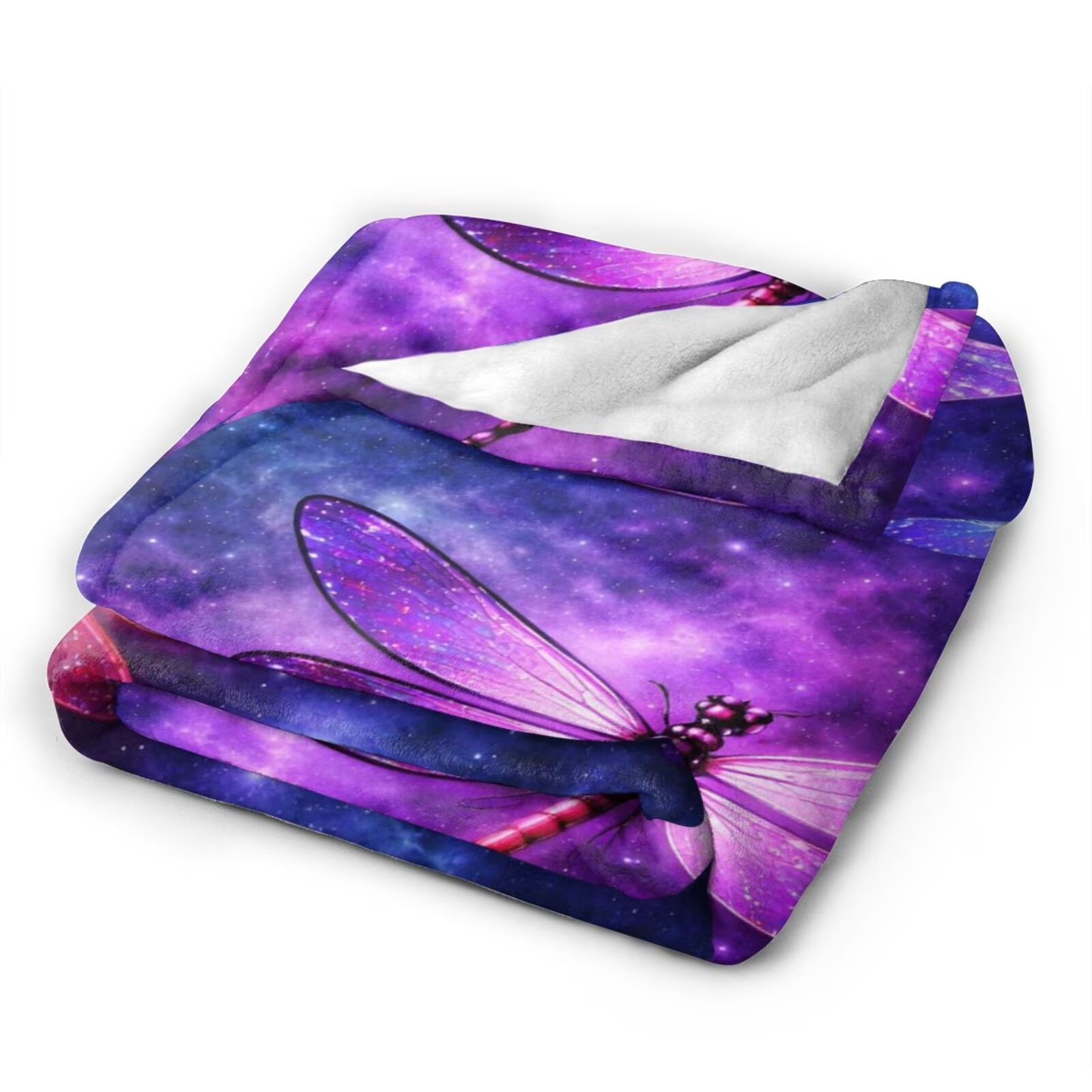 Cosmic Dragonfly Flannel Blank - огляд і ціна Galaxy Home Textiles