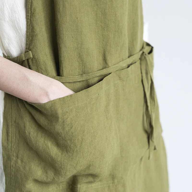 100% Pure Linen Apron Plain-co - огляд і ціна Linum Home Textiles
