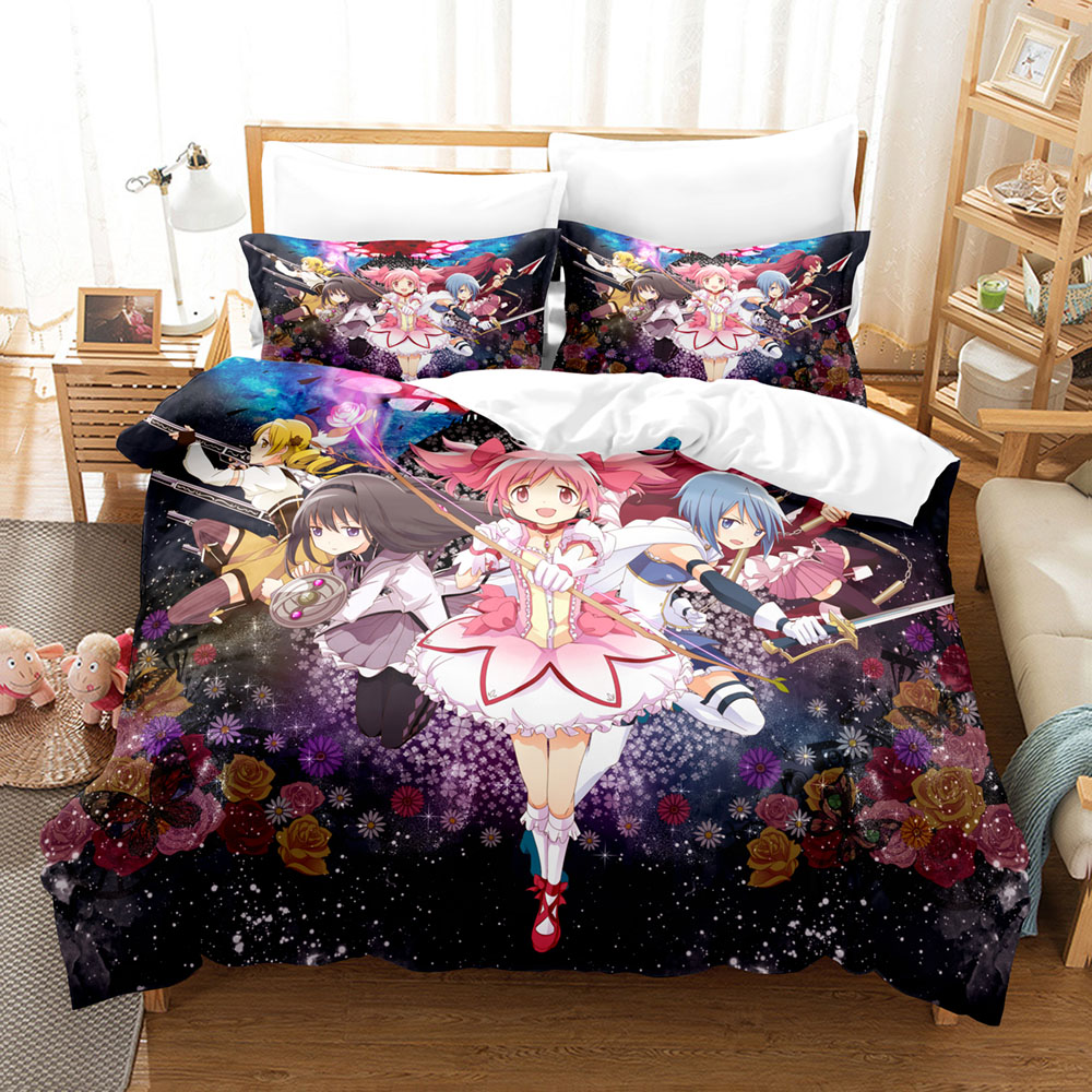 Kawaii Anime Puella Magi Madok - огляд і ціна Linen Duvet Cover