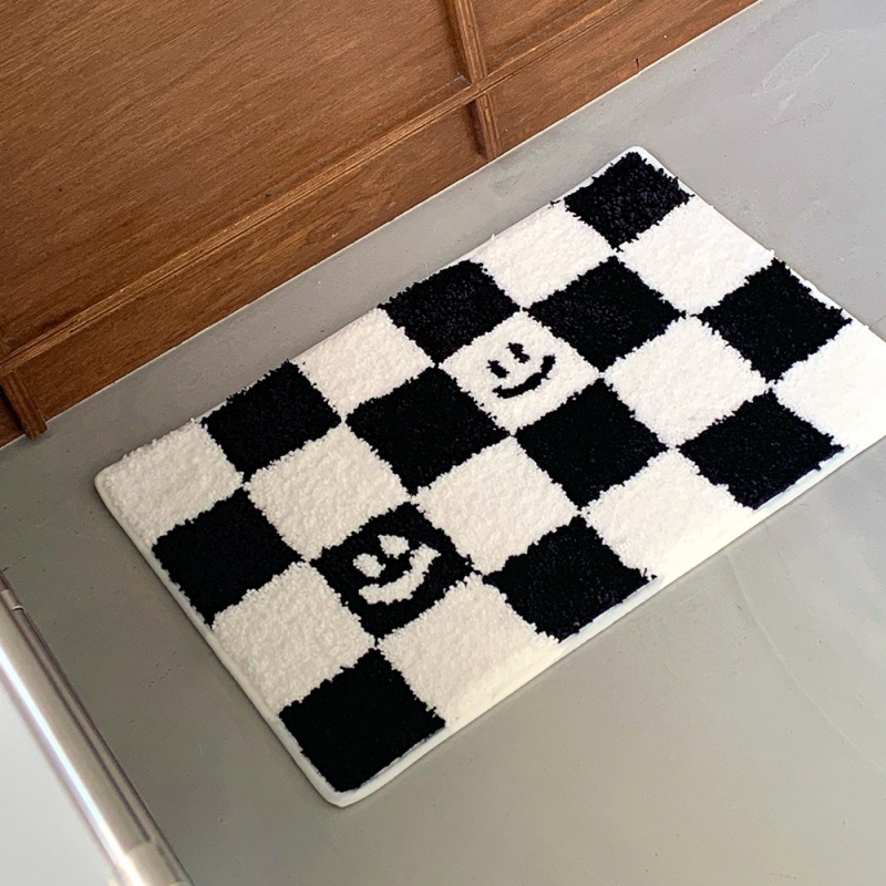 VIKAMA Checkerboard Print Door - огляд і ціна Home Textiles Plaid