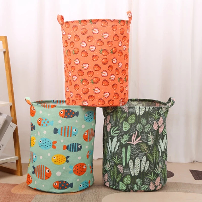 Cotton Linen Print Laundry Bas - огляд і ціна Linum Home Textiles