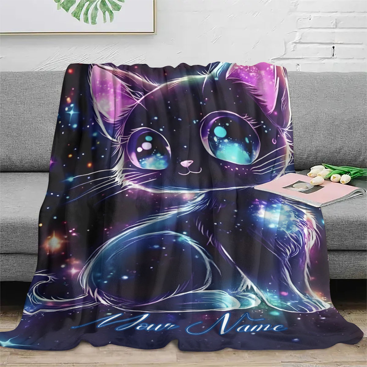 Customizable Name Galaxy Cat P - огляд і ціна Galaxy Home Textiles