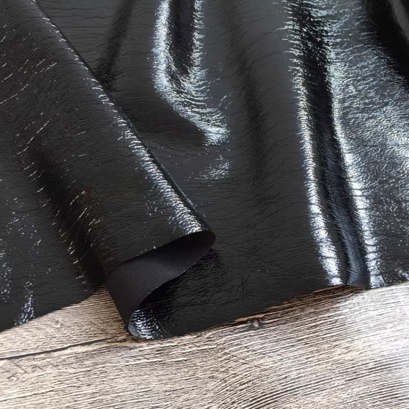 Pure Black Texture PU Leather  - огляд і ціна Home Textiles Wholesale