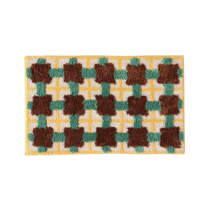 VIKAMA Plaid Floor Mat, Non-Sl - огляд і ціна Home Textiles Plaid