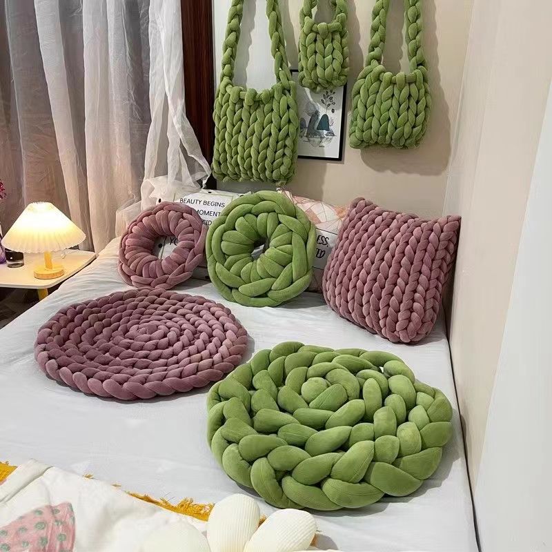 500G Super Velvet Chunky Yarn  - огляд і ціна Throw Blanket Chunky Knit