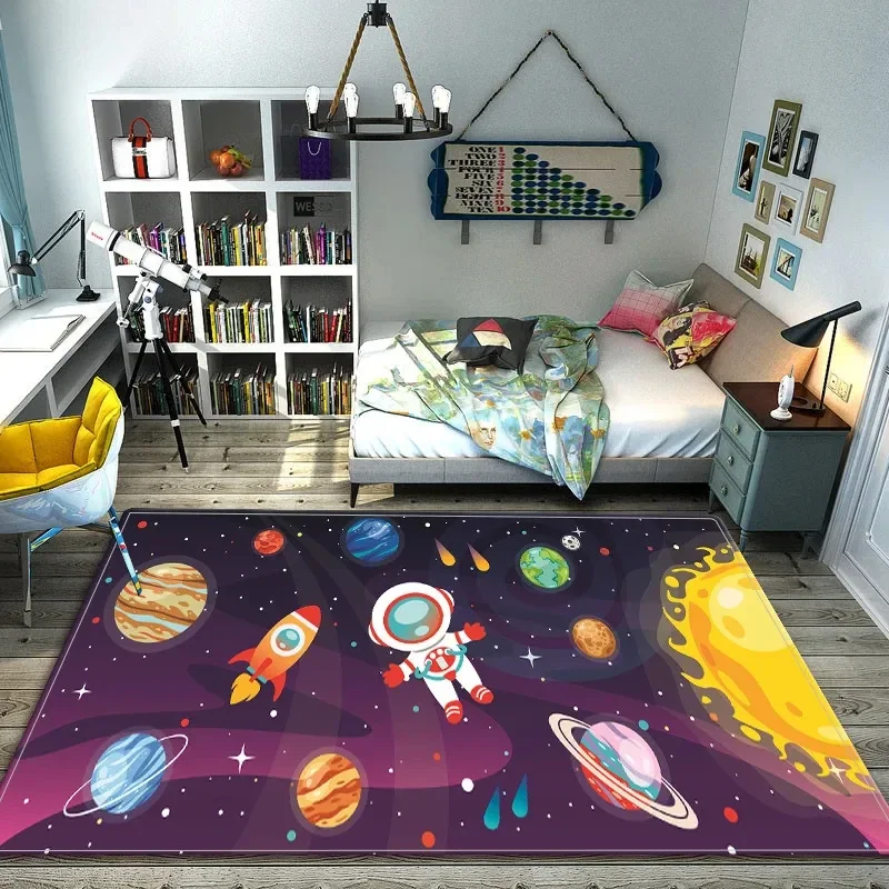 Cartoon Space Astronaut Carpet - огляд і ціна Galaxy Home Textiles