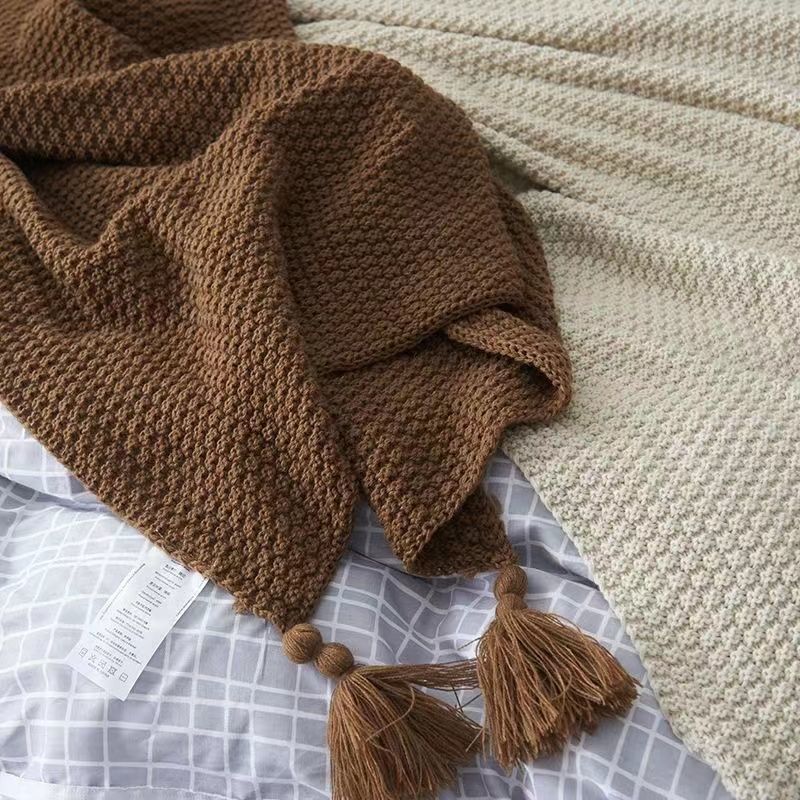 Nordic Blankets for Bed Sofa C - огляд і ціна Throw Blanket Chunky Knit