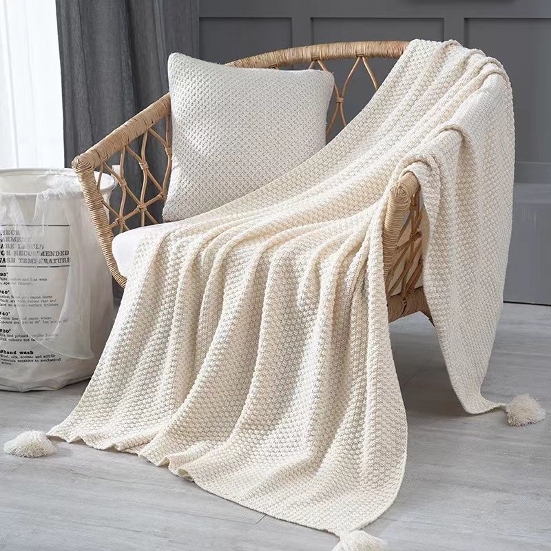 Nordic Blankets for Bed Sofa C - огляд і ціна Throw Blanket Chunky Knit