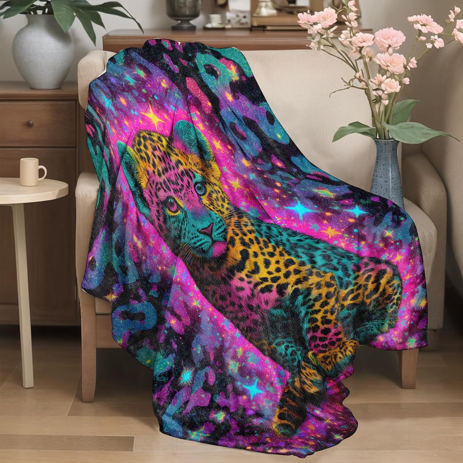 Galaxy leopard blanket colorfu - огляд і ціна Galaxy Home Textiles