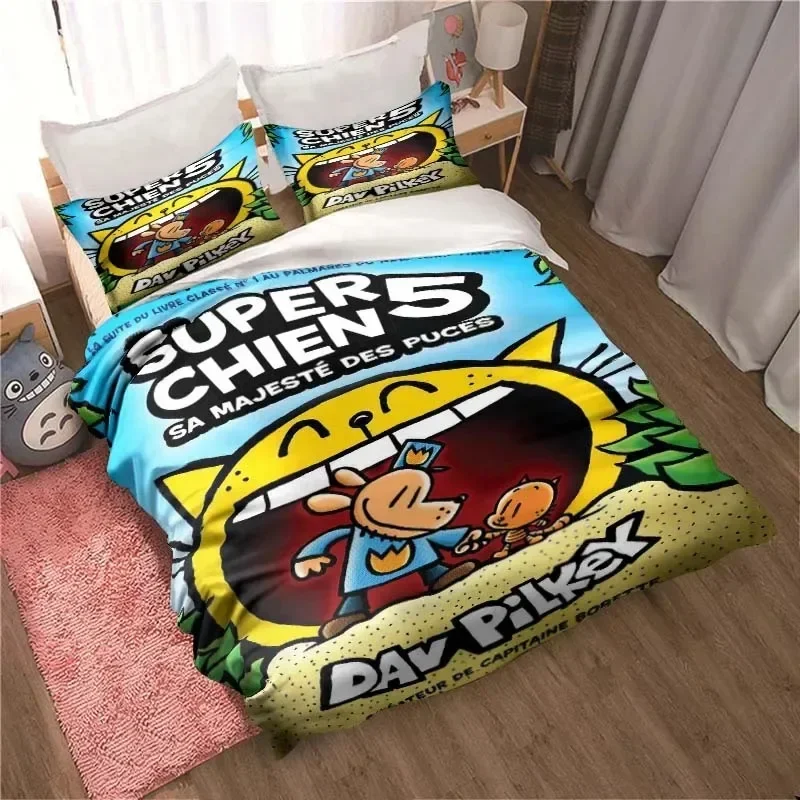 DOG MAN Cute Cartoon Pattern P - огляд і ціна Linen Duvet Cover