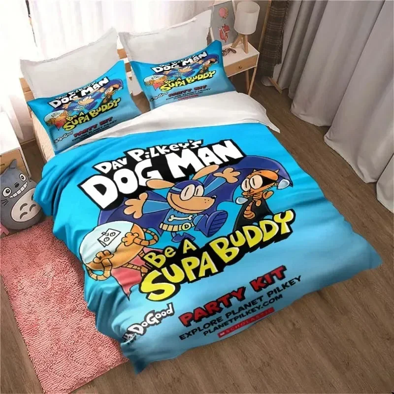 DOG MAN Cute Cartoon Pattern P - огляд і ціна Linen Duvet Cover