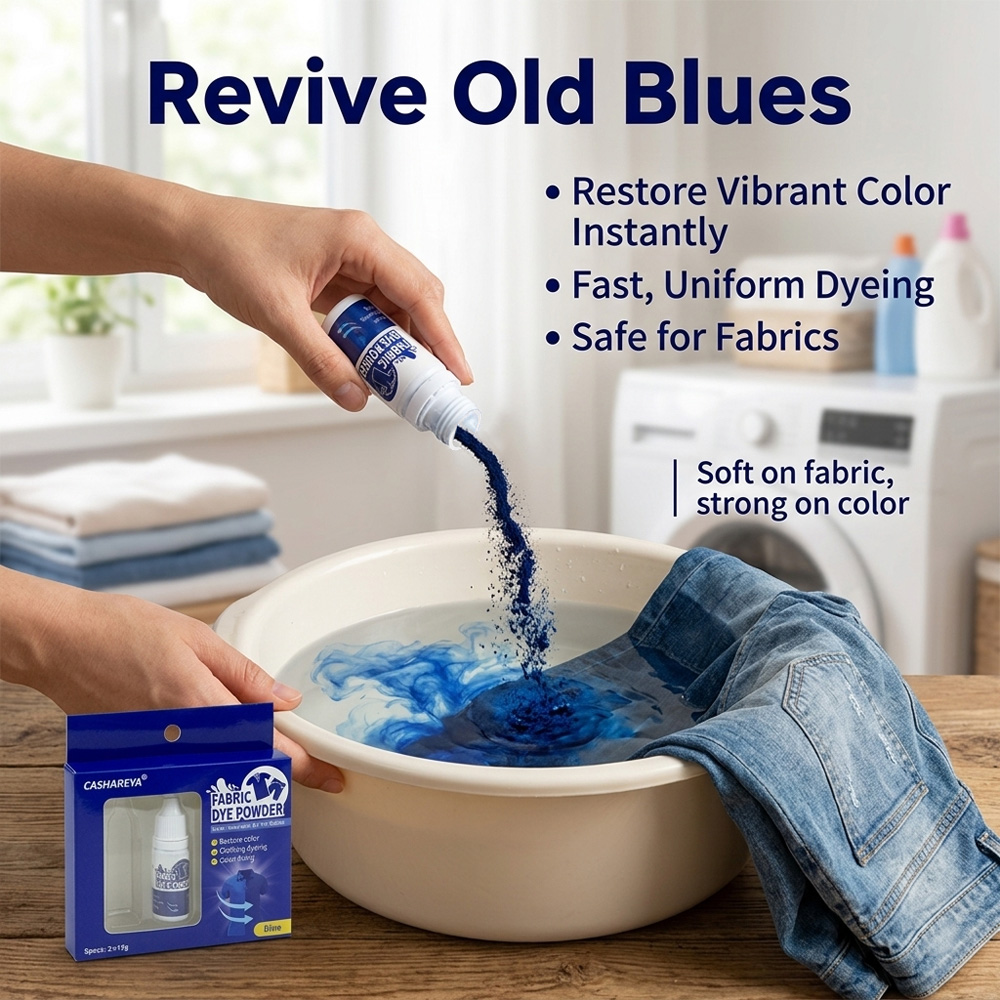 CASHAREYA Blue Fabric Dye Powd - огляд і ціна Linum Home Textiles