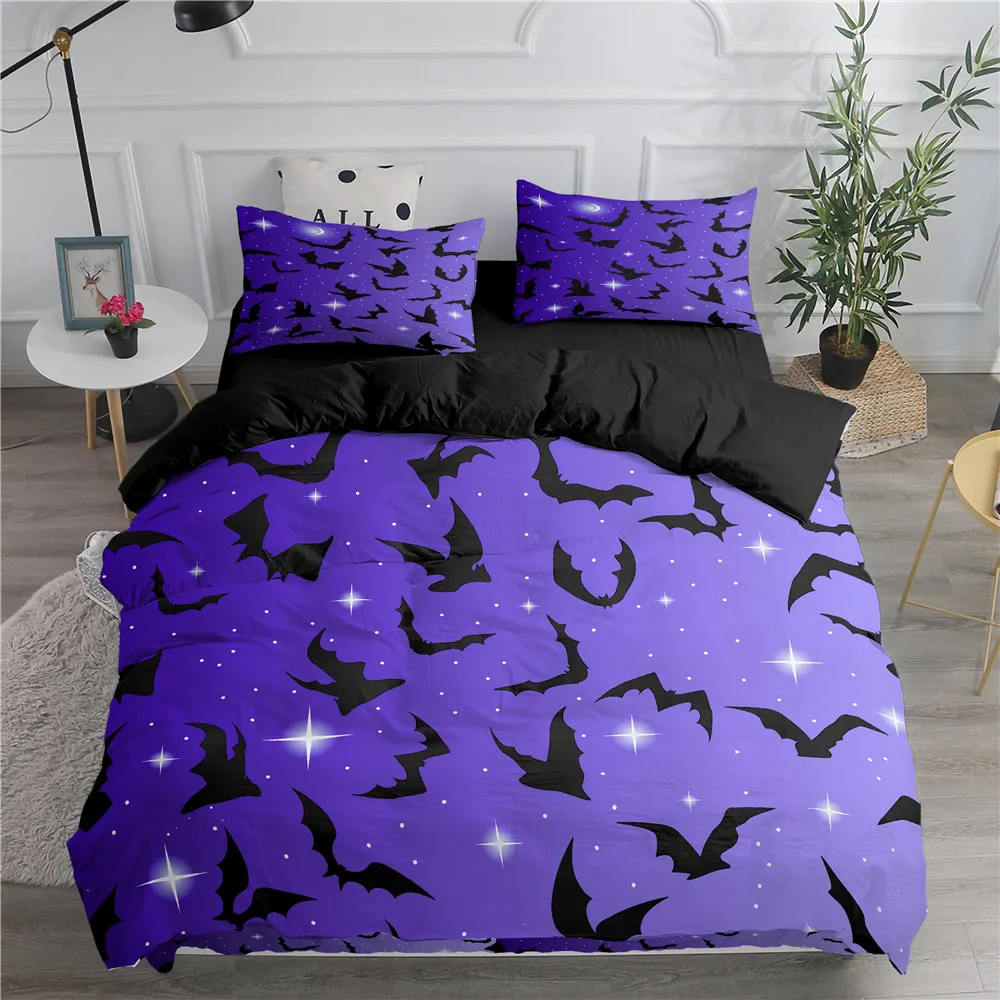 Halloween Flying Vampire Beddi - огляд і ціна Linen Duvet Cover