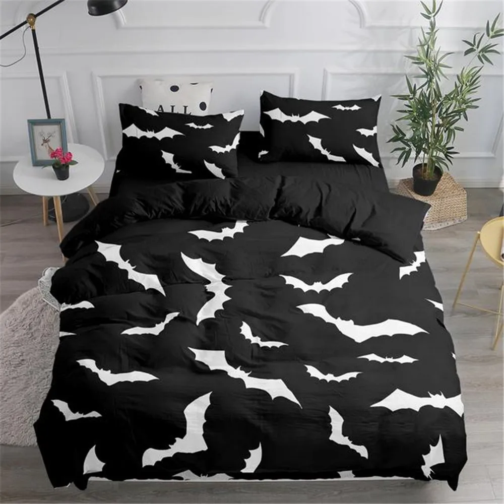Halloween Flying Vampire Beddi - огляд і ціна Linen Duvet Cover