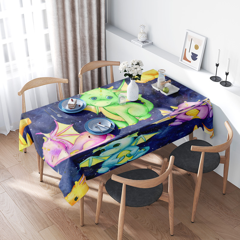 Vibrant Galaxy Unicorn Tablecl - огляд і ціна Galaxy Home Textiles