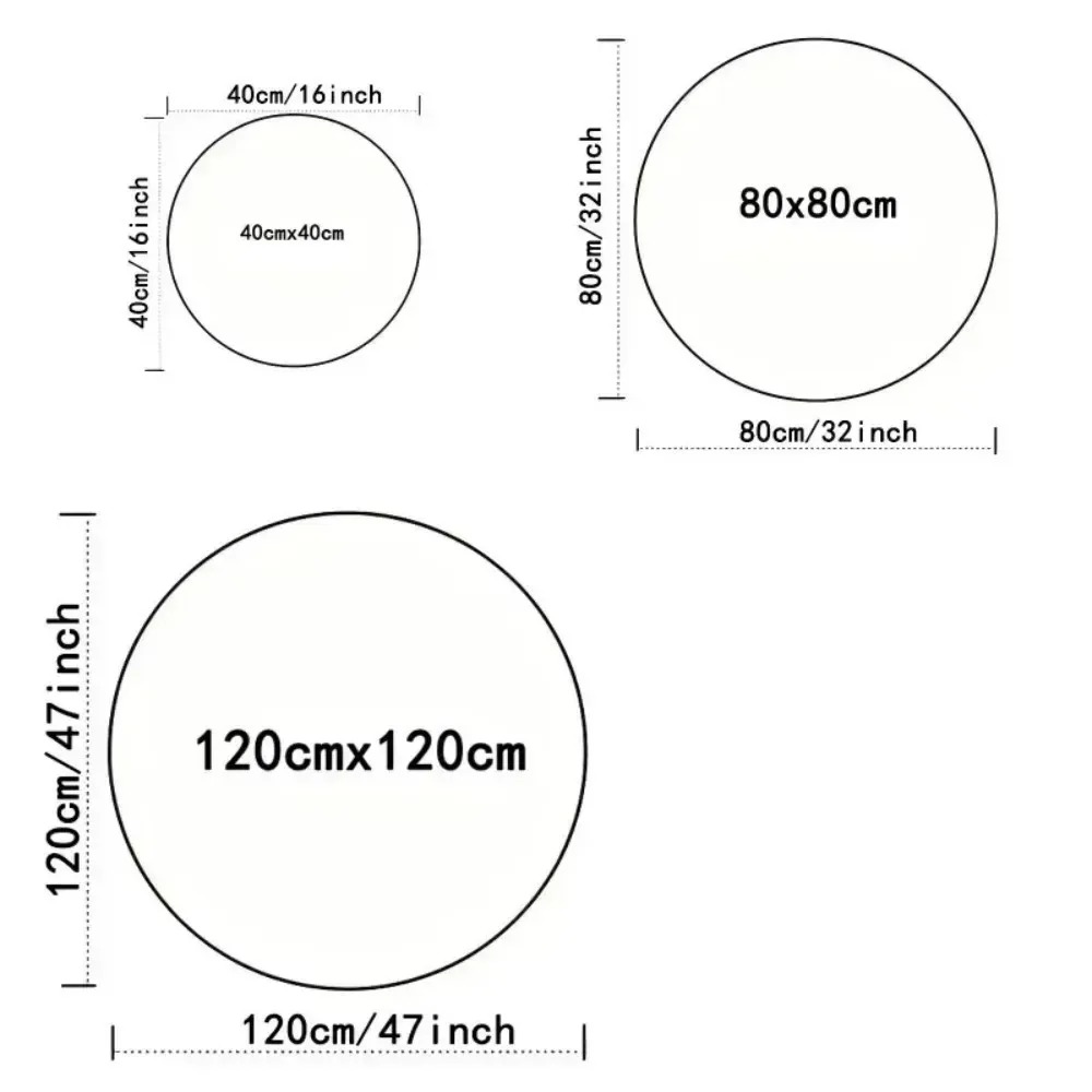 Round Fox Forest Carpet with O - огляд і ціна Home Textiles Plaid