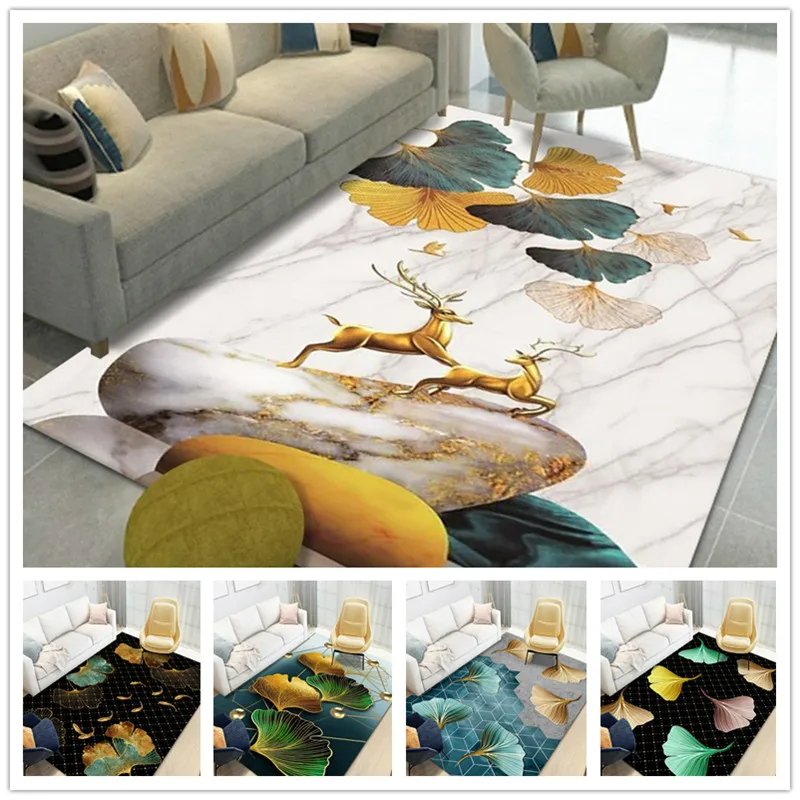 Ginkgo Leaf Print Living Room  - огляд і ціна Home Textiles Wholesale