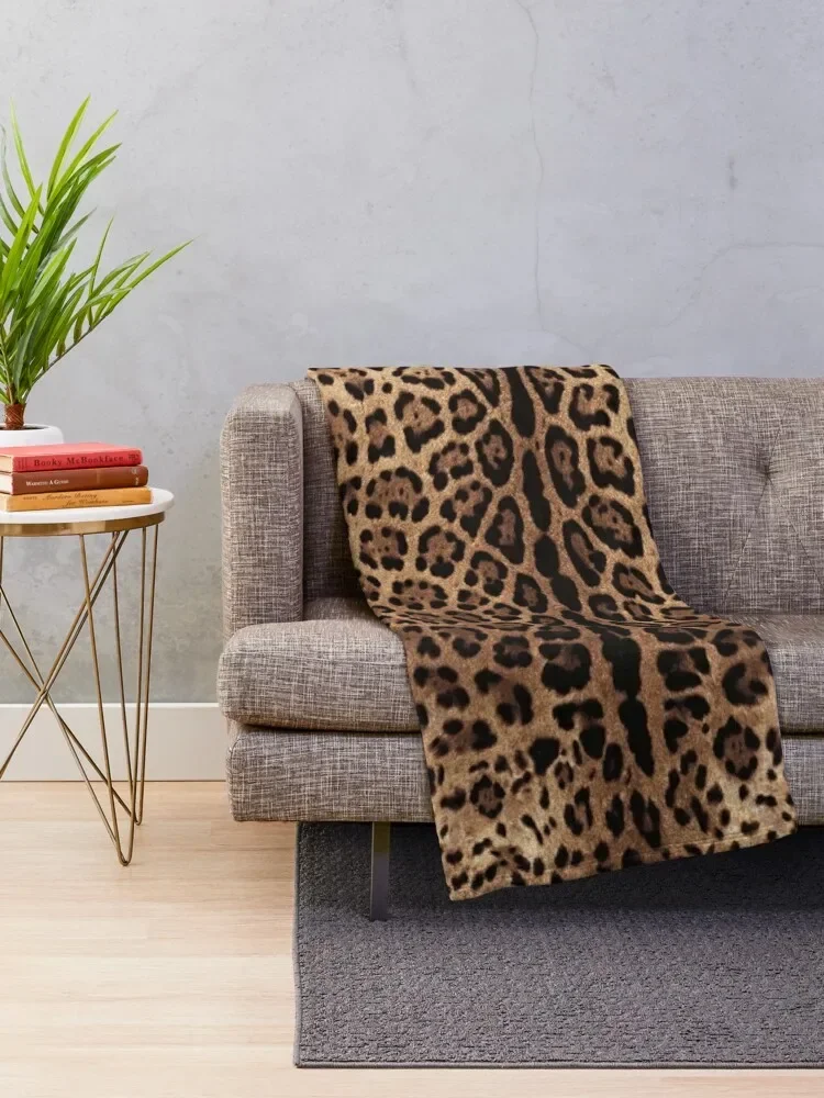 Leopard Print Skin Throw Blank - огляд і ціна Home Textiles Plaid