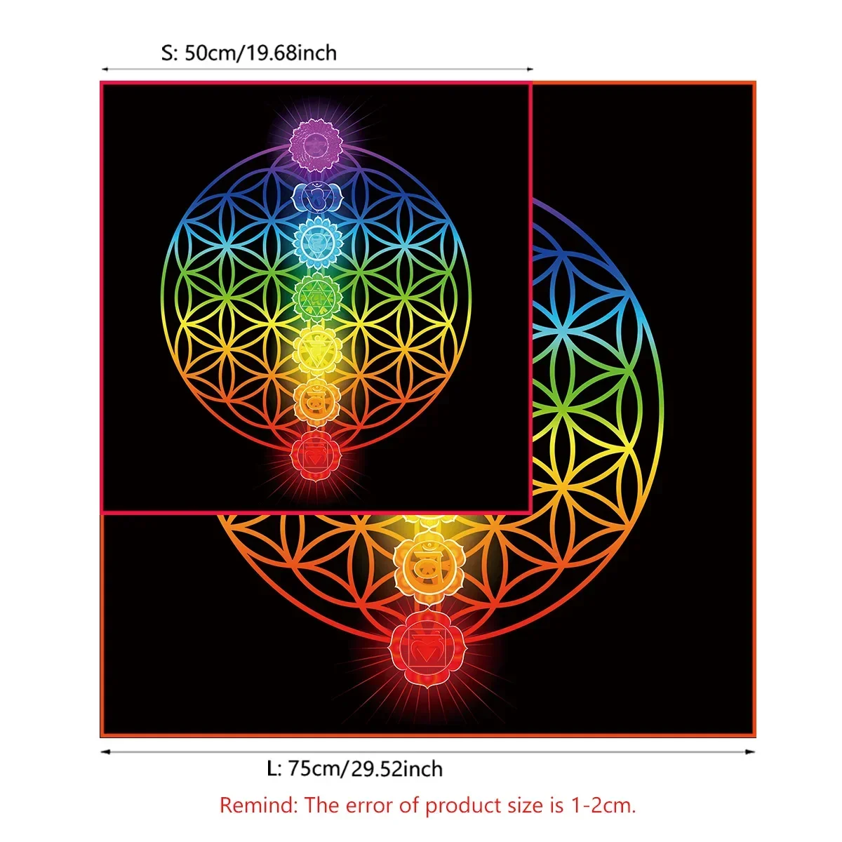 Mandala Flower Of Life Tarot T - огляд і ціна Galaxy Home Textiles