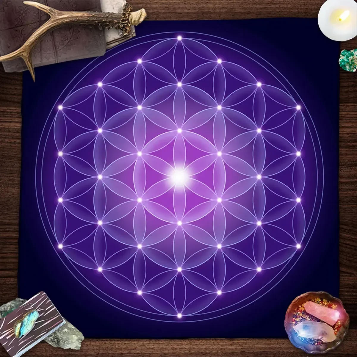 Mandala Flower Of Life Tarot T - огляд і ціна Galaxy Home Textiles