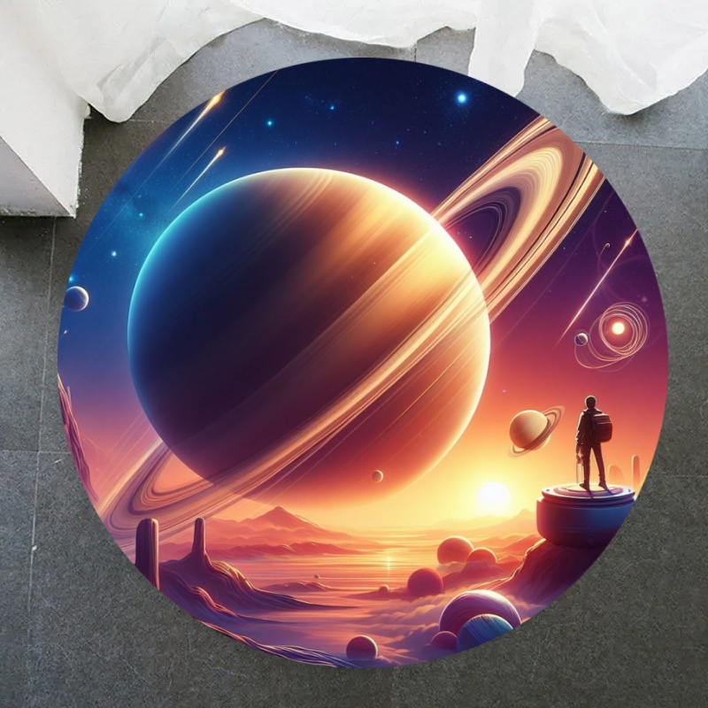 Galaxy Round Rug Universe Spac - огляд і ціна Galaxy Home Textiles