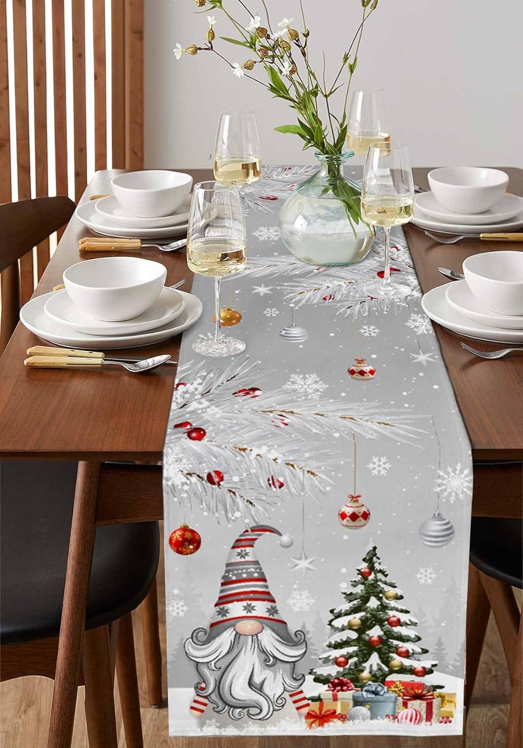 Christmas Gray Gnomes Linen Ta - огляд і ціна Linum Home Textiles